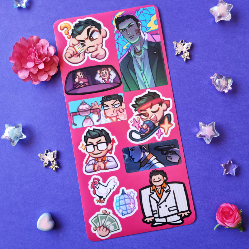 Yakuza 0 Inspired Sticker Sheet | Kiryu