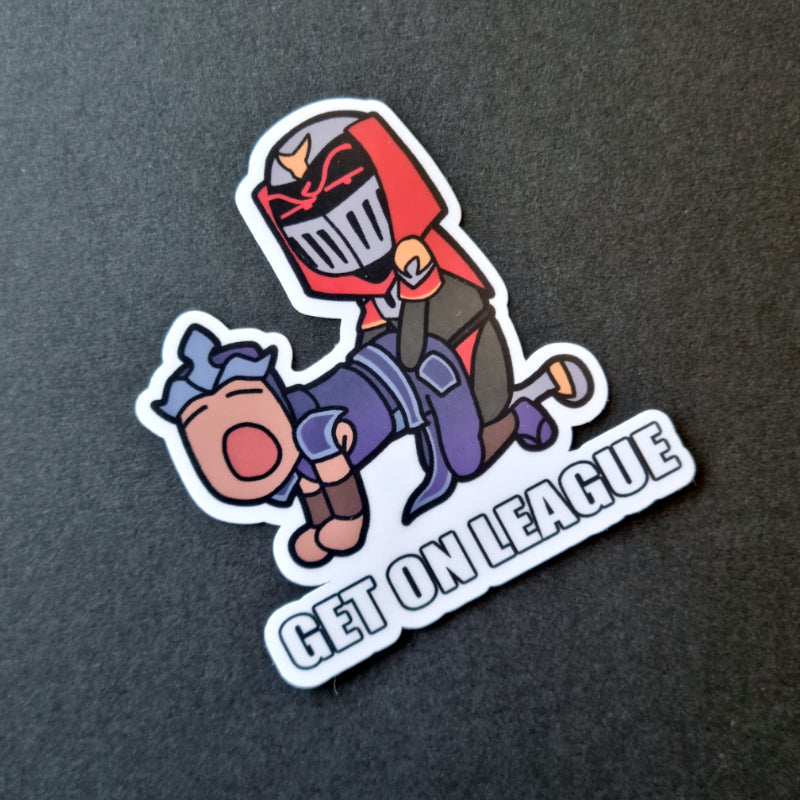 Get on League sticker