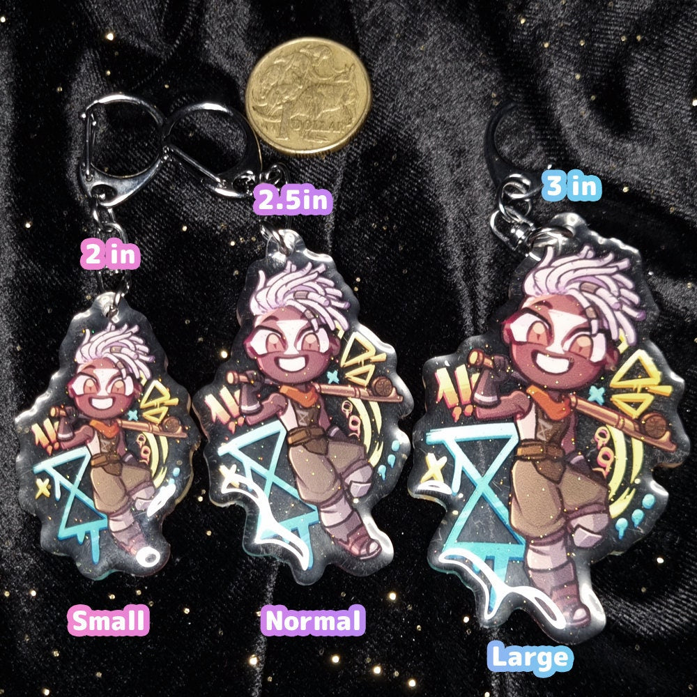 Corrupt and Redeemed Star Guardian Xayah and Rakan | Double sided League of Legends Acrylic Keychains