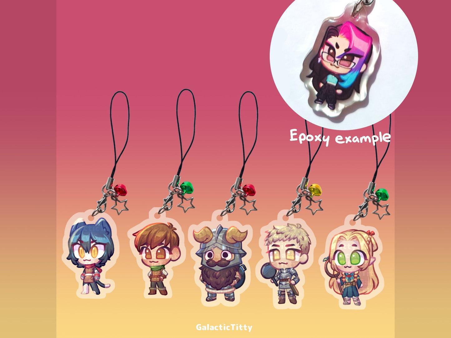 Dungeon Meshi mini phone charms