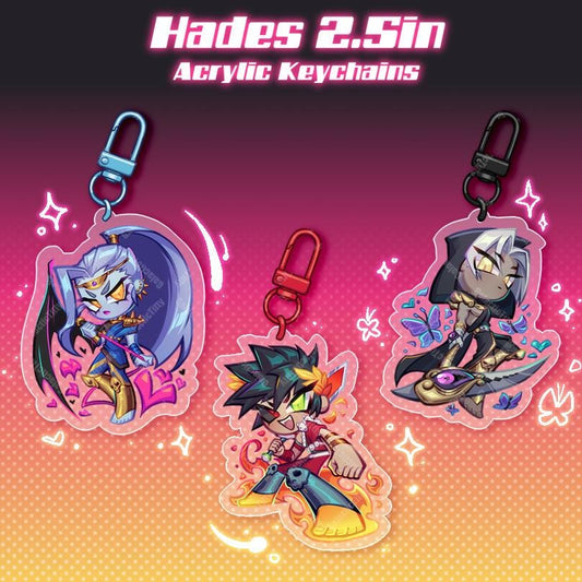 Hades inspired Acrylic Keychains