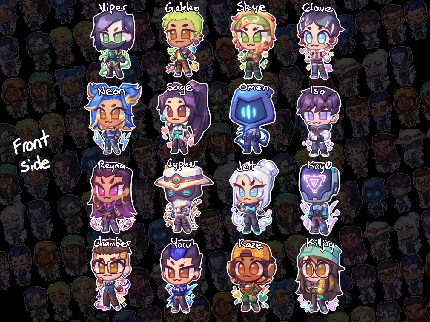 Valorant Double Sided Mini Phone Charms