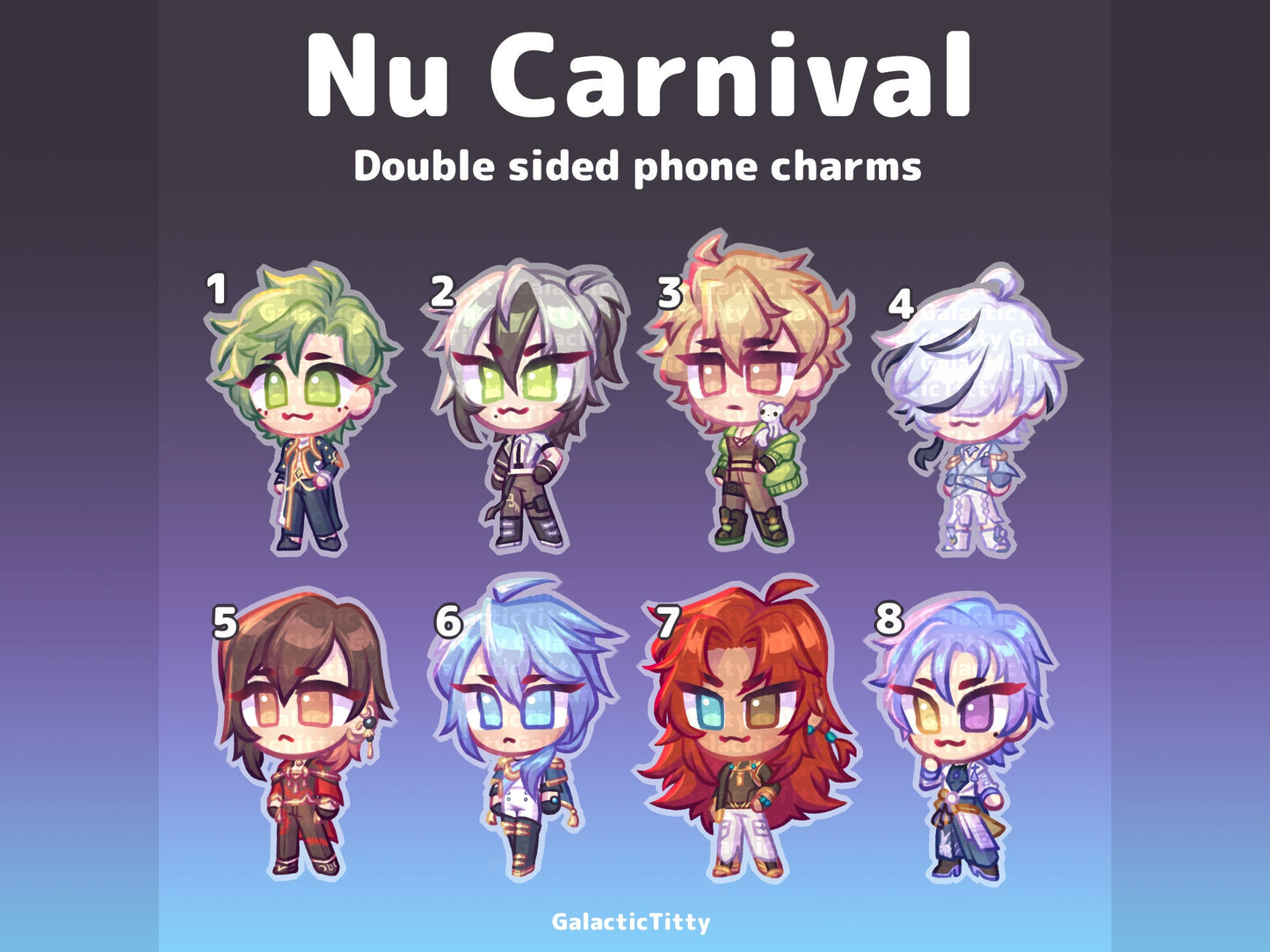 Nu Carnival Mini Phone Charms