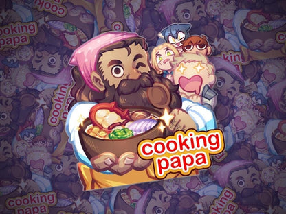 Cooking Papa Premium Vinyl Sticker Peeker | Dungeon Meshi