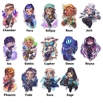 Valorant Chibi Stickers