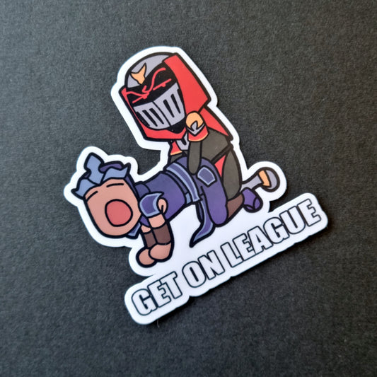 Get on League sticker