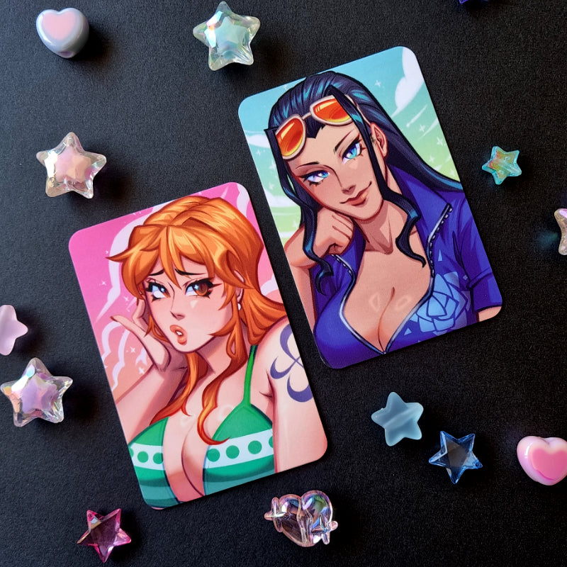 Nami and Robin | Photo cards