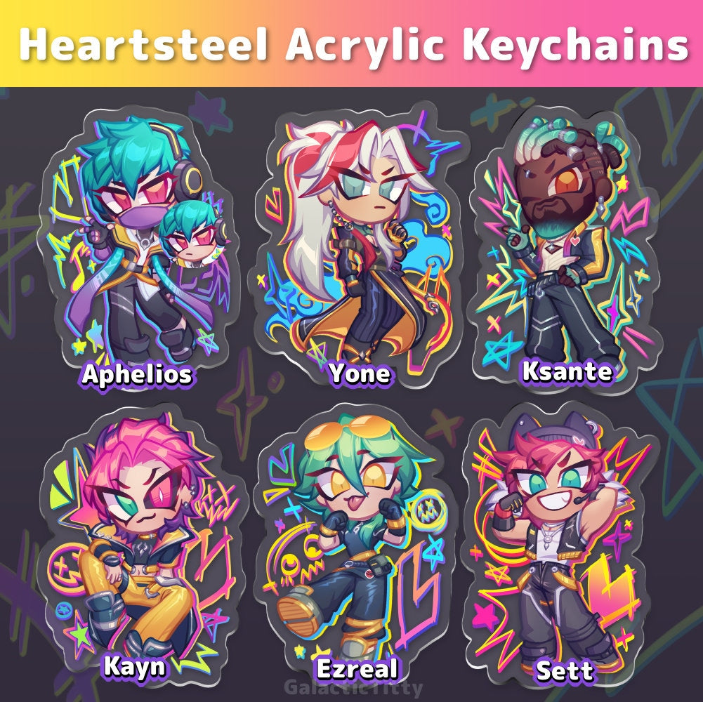 Heartsteel League of Legends Acrylic Keychain