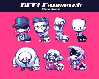 OFF! Mortis ghost fan made phone charms