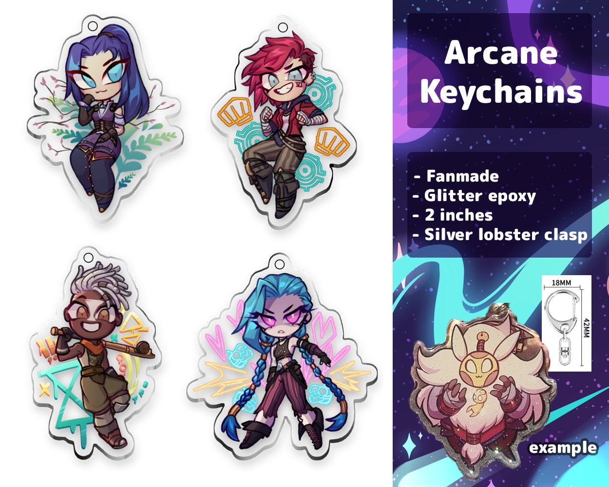 Arcane Acrylic Keychains