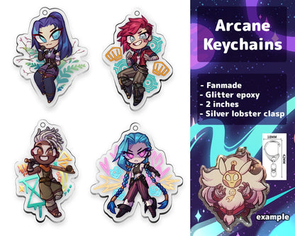 Arcane Acrylic Keychains