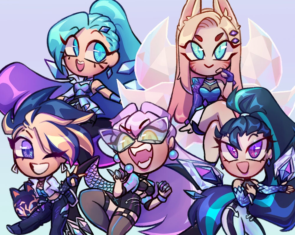 KDA All out Acrylic Keychains