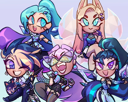 KDA All out Acrylic Keychains