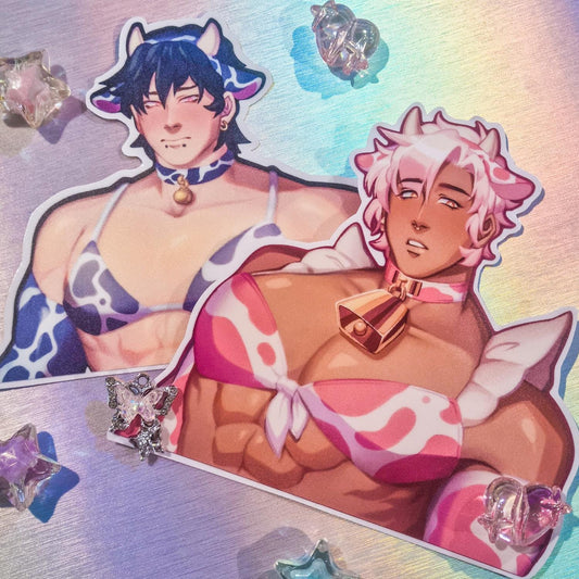 Man Milkers Cow bikini Vinyl Peekers