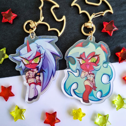 PASWG Scanty and Kneesocks Double Sided Keychains
