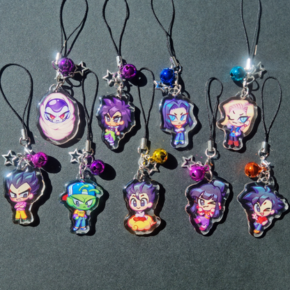 Dragon Ball Z fan made phone charms