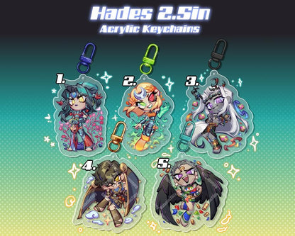 Hades 2 Inspired Acrylic Keychains