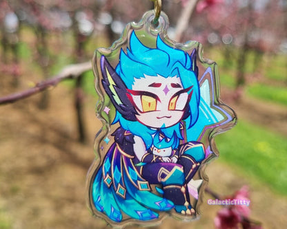 Corrupt and Redeemed Star Guardian Xayah and Rakan | Double sided League of Legends Acrylic Keychains