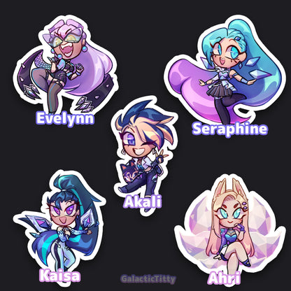 KDA All Out Stickers