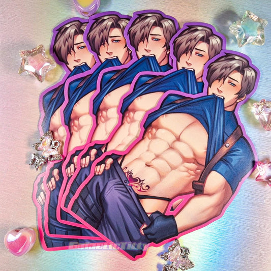 Leon Kennedy Sussy Baka Lewd Large Stickers