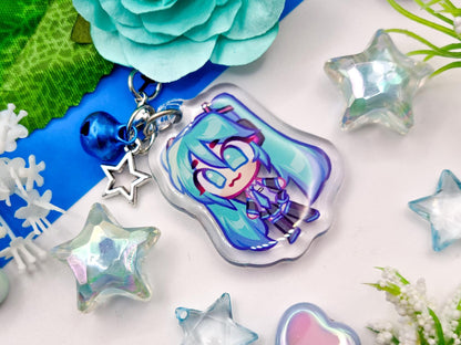 Miku Hatsune Vocaloid Mini Phone Charm 1.5 inches | Read desc