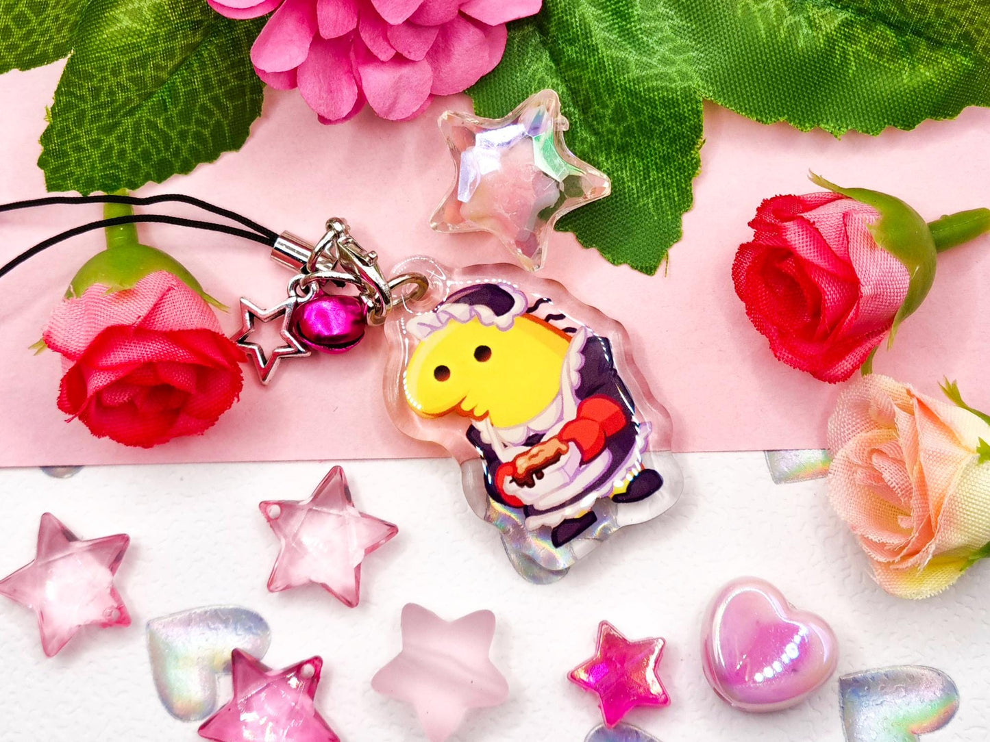 Maid Charlie DOUBLE SIDED mini phone charm limited 1.5 inches | Read desc